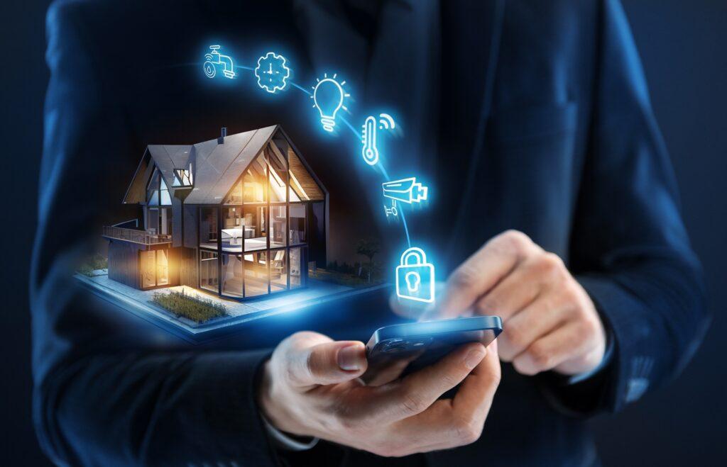 Haussteuerung per App auf Smartphone | elektronischer Druckschalter